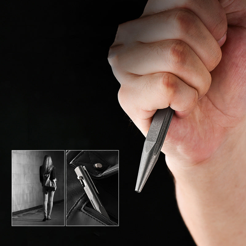 Portable Titanium Pen EDC Tool Designed for Outdoor Use