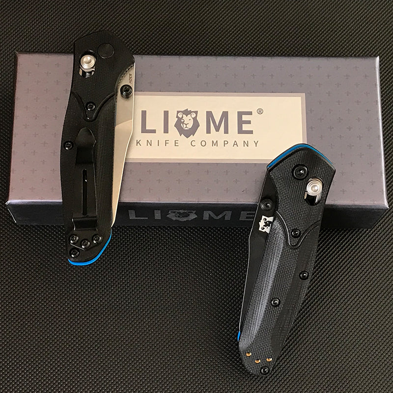 Liome 945 Portable Folding Outdoor EDC Tool with Dual-Tone G10 Handle