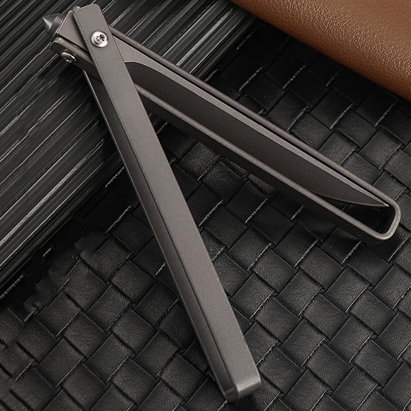 Leather Case Included Folding Outdoor Pocket Tool with Handle