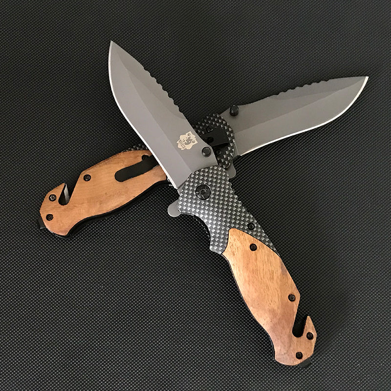 Liome X50 Outdoor Folding EDC Tool with Wooden Handle