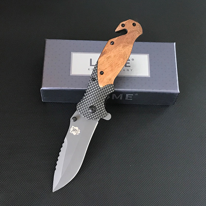 Liome X50 Outdoor Folding EDC Tool with Wooden Handle