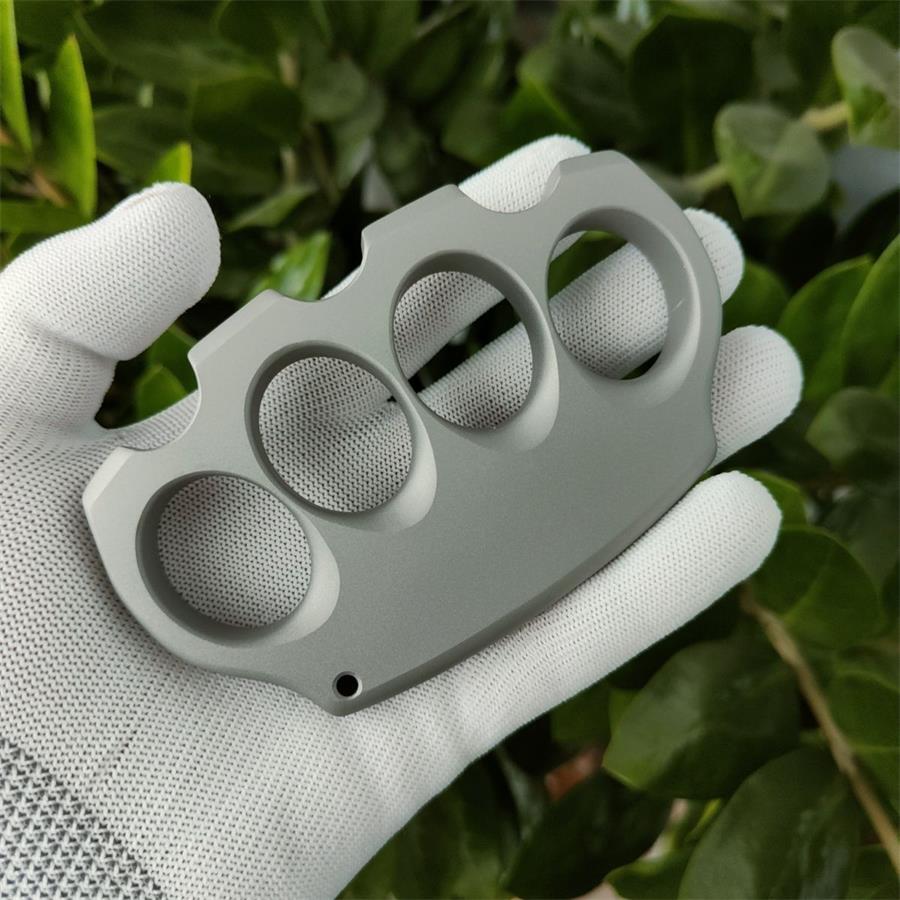 Outdoor Tool with Four Openings in Sandblasted Titanium Alloy