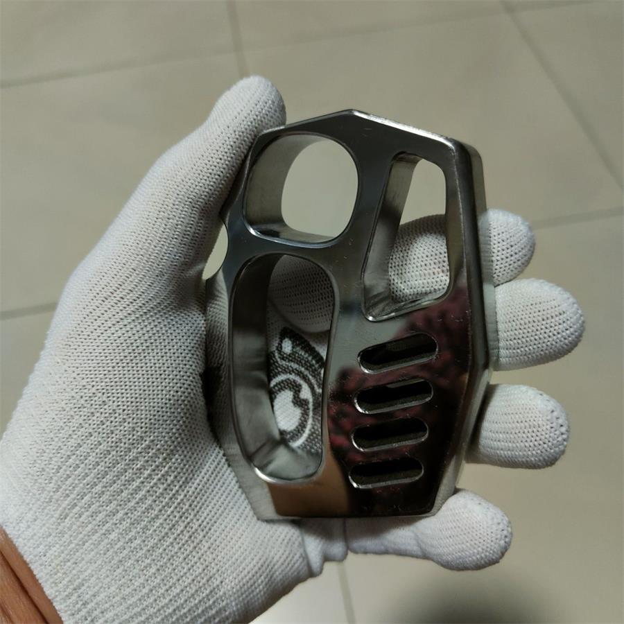 Titanium Alloy Outdoor Tool Featuring Smooth Polish and Oversized Rope Hole