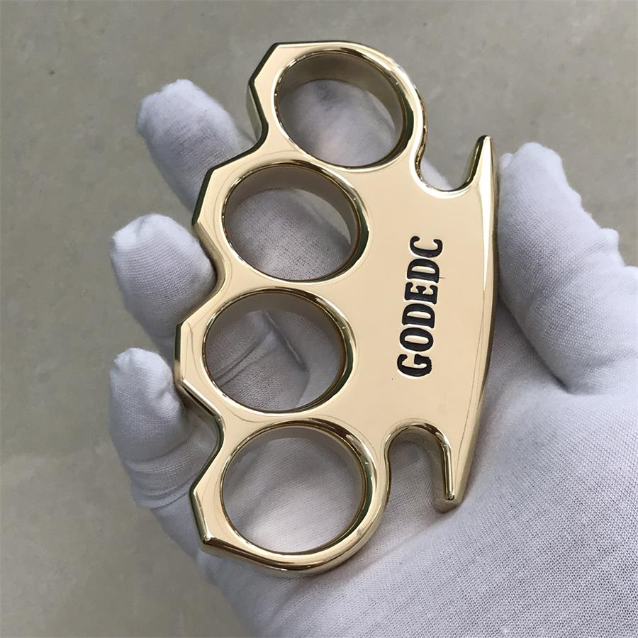 Classic Black Wax GODEC Brass Outdoor Tool with Large Mirror-Polished Hole