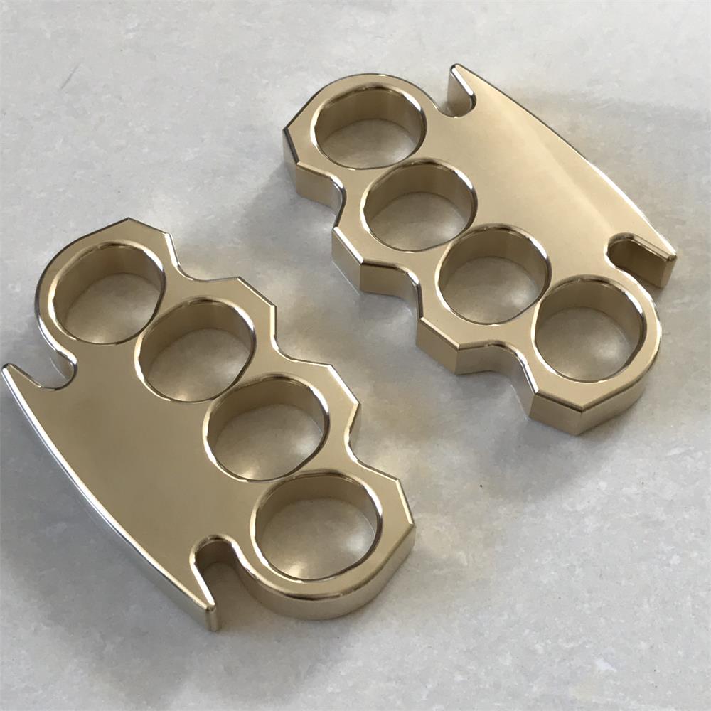 Mirror-Polished Brass Outdoor Bottle Opener Tool