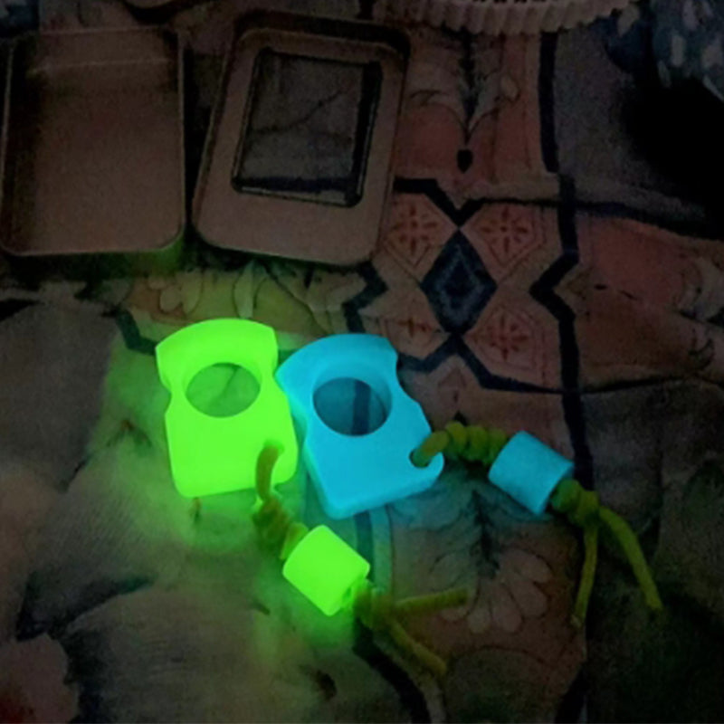 Fluorescent PA Plastic Single Hole Portable Outdoor EDC Tool