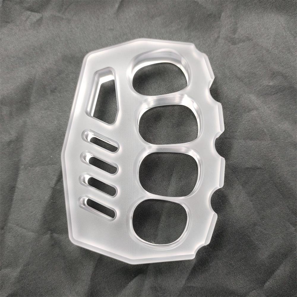 Portable Outdoor Tool in Clear PC with Convenient Black Rope Hole
