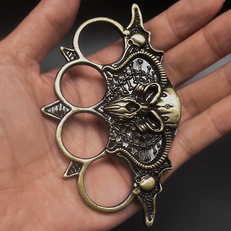 Bearded Skull-Themed Outdoor Tool for EDC Use