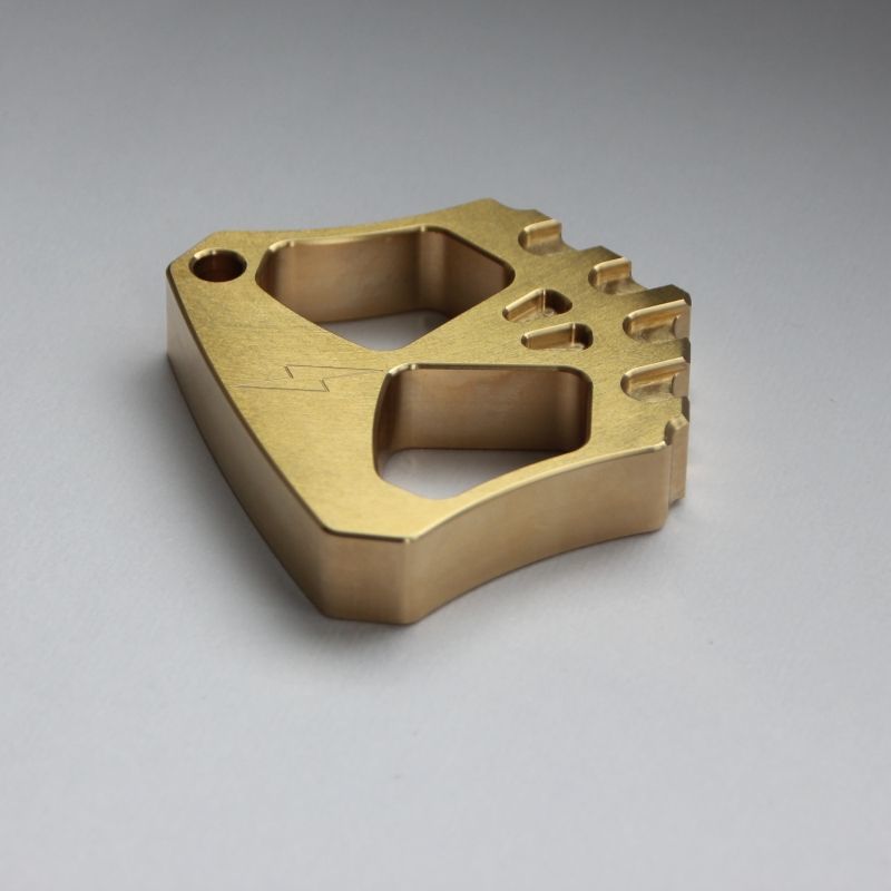 Mini Dual-Hole Brass EDC Tool for Outdoor Backpack Keychains