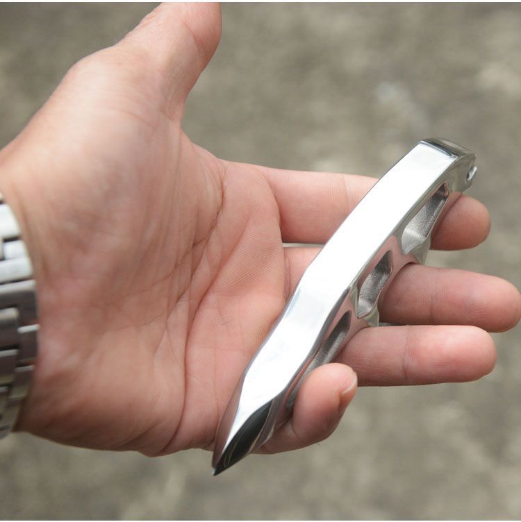 Thick Steel Single Hole EDC Tool Available With or Without Binding Rope