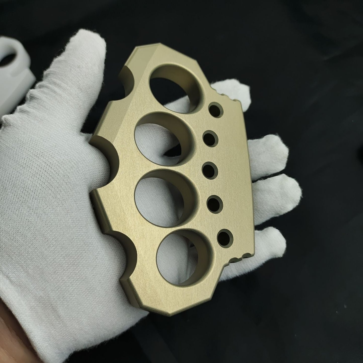 Innovative Aluminum Outdoor EDC Tools in Black and Gold Finish