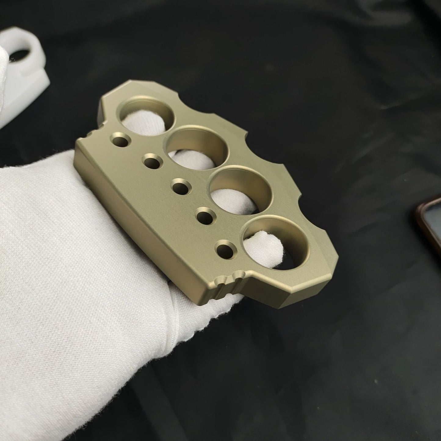 Innovative Aluminum Outdoor EDC Tools in Black and Gold Finish