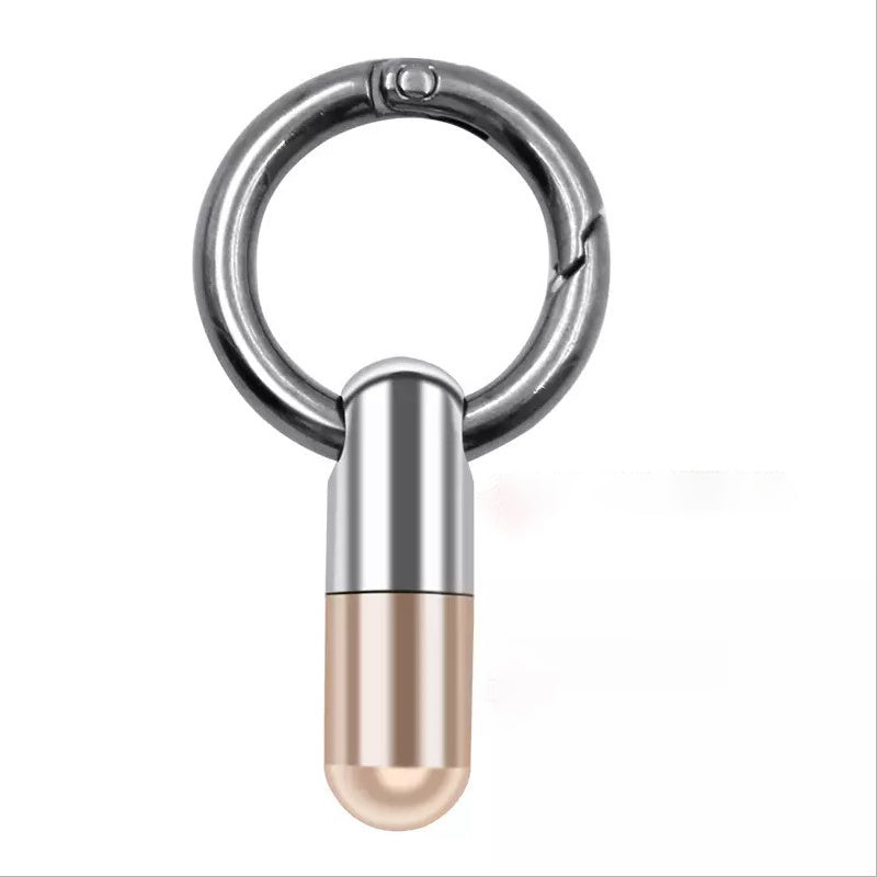 Portable Mini Capsule Open Box Keychain Decoration