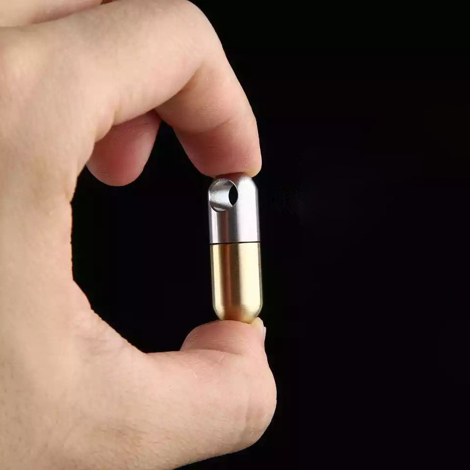 Portable Mini Capsule Open Box Keychain Decoration