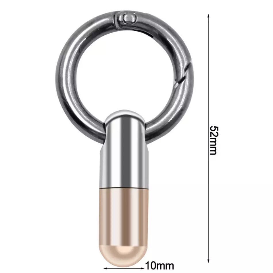 Portable Mini Capsule Open Box Keychain Decoration