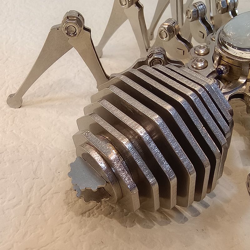 Steel Spider Puzzle Decor with Timeless Appeal