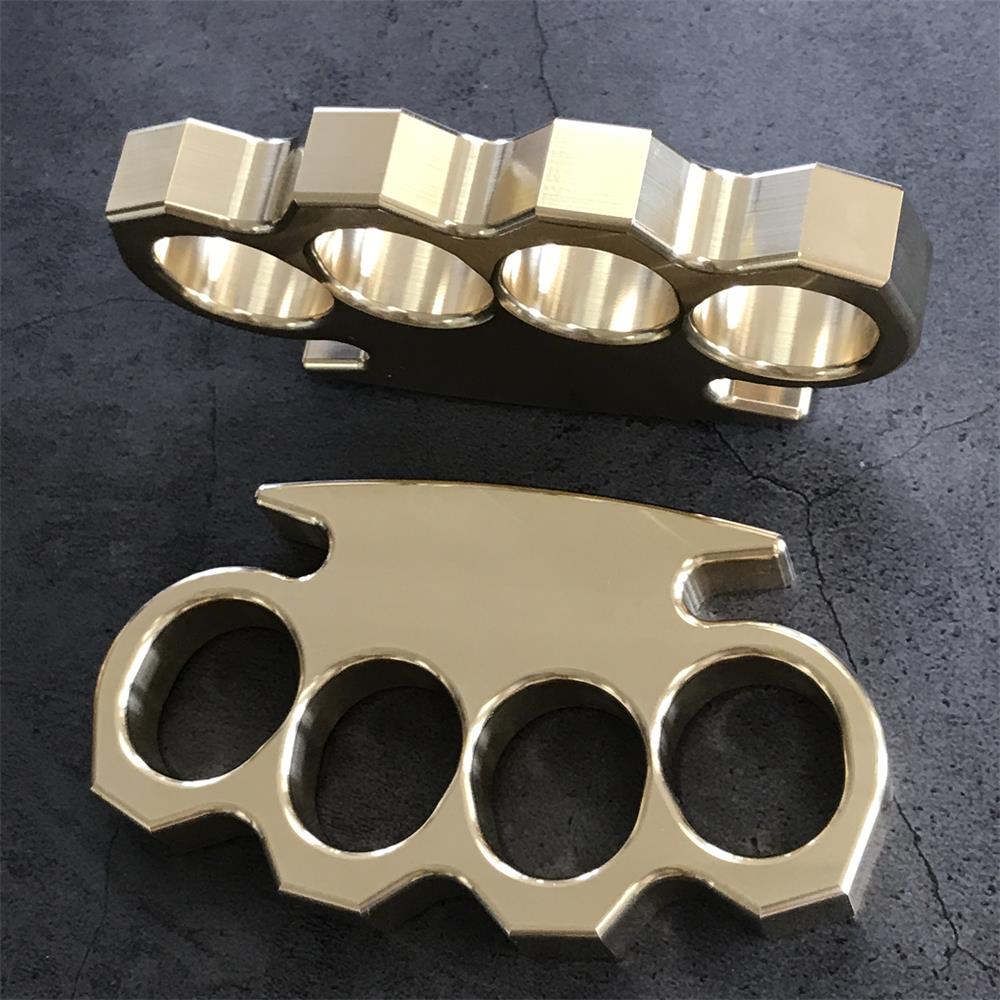 Mirror-Polished Brass Outdoor Bottle Opener Tool