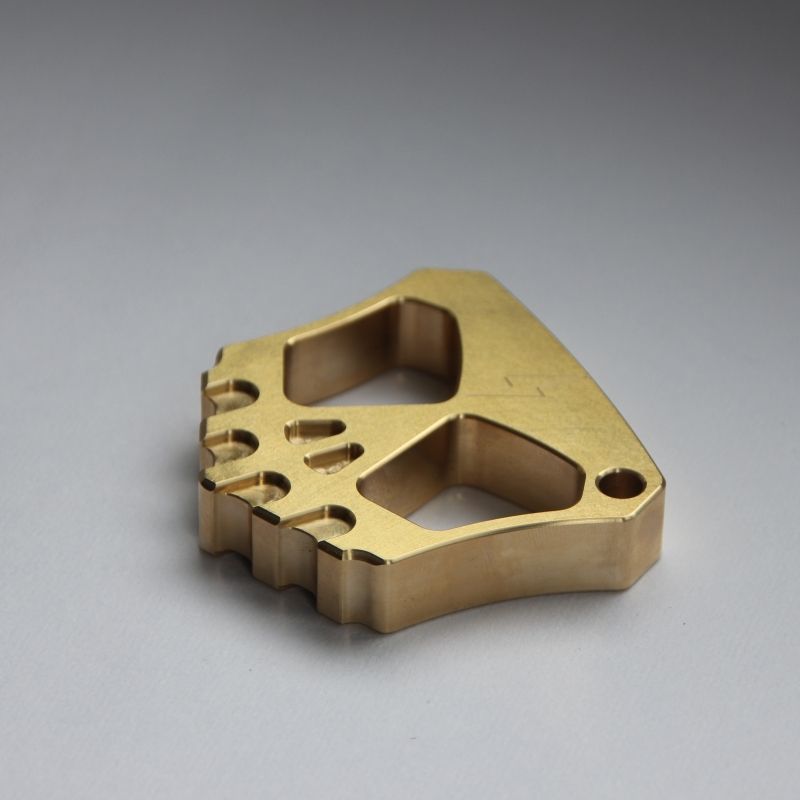 Mini Dual-Hole Brass EDC Tool for Outdoor Backpack Keychains