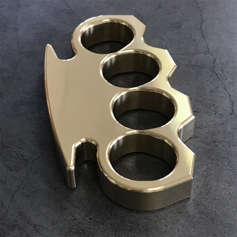 Mirror-Polished Brass Outdoor Bottle Opener Tool