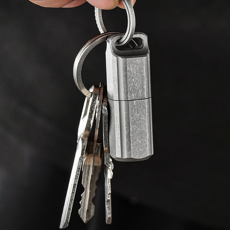 Titanium Keychain Box Featuring Waterproof Sealed Construction