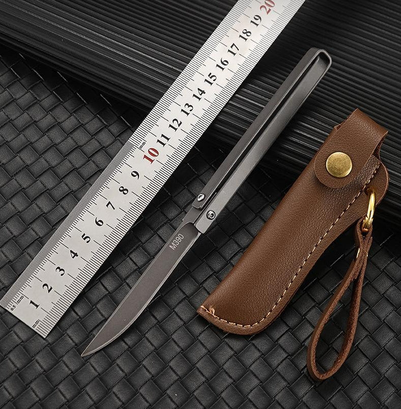 Leather Case Included Folding Outdoor Pocket Tool with Handle
