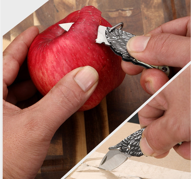 Eagle-themed Folding Keychain Pendant Outdoor Portable EDC Tool