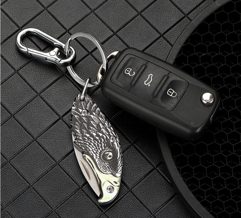 Eagle-themed Folding Keychain Pendant Outdoor Portable EDC Tool