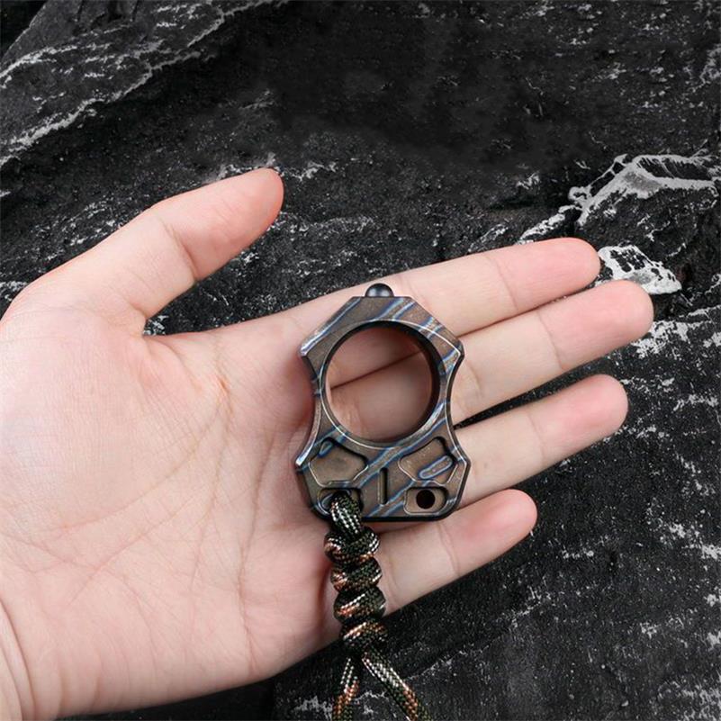 Hand-Forged Titanium EDC Backpack Tool with Single Hole Feature