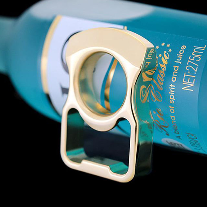 Handheld Brass Bottle Opener with Soft Arc for EDC