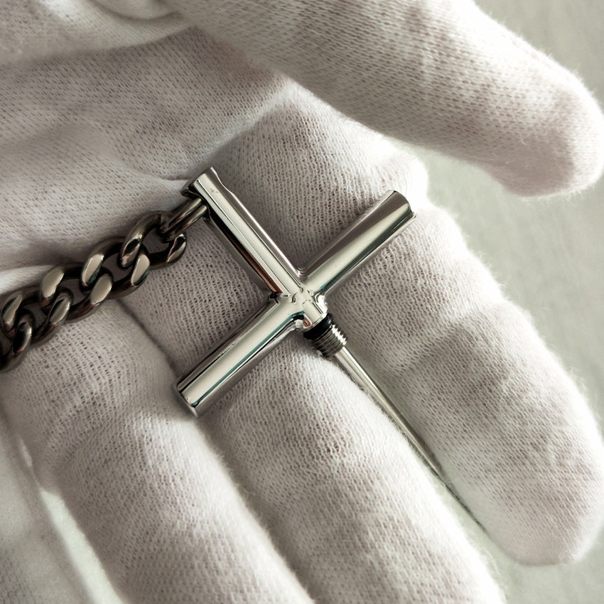 EDC Toothpick Tool Featuring 304 Steel and a Titanium Chain