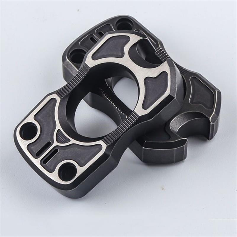 One-Finger Fit TC4 Titanium Outdoor Bottle Opener EDC Tool