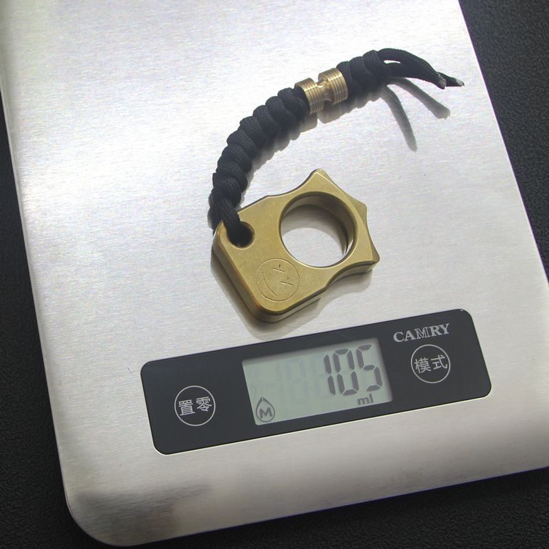 Mini Brass Outdoor Backpack Tool with Single Hole