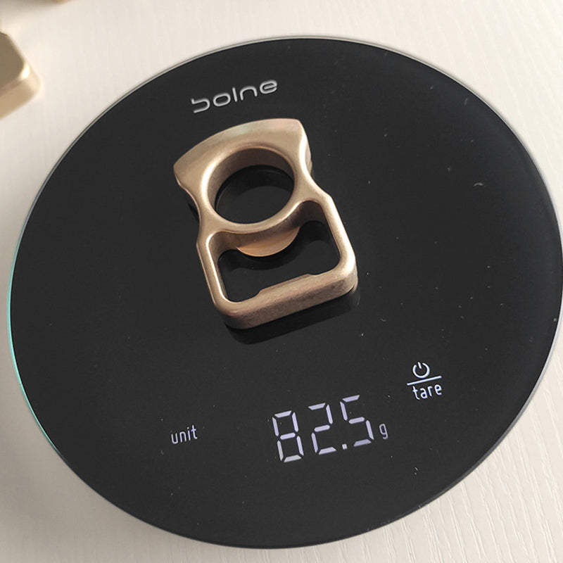 Handheld Brass Bottle Opener with Soft Arc for EDC
