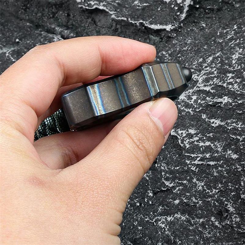 Hand-Forged Titanium EDC Backpack Tool with Single Hole Feature