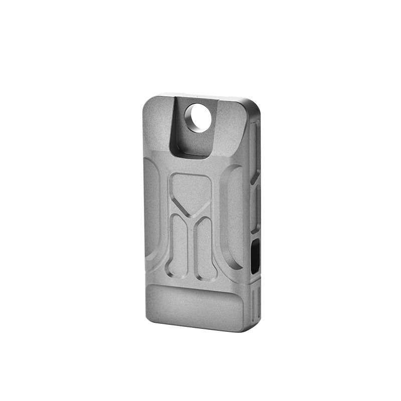 Titanium Twin-Tube Pendant Signal Whistle