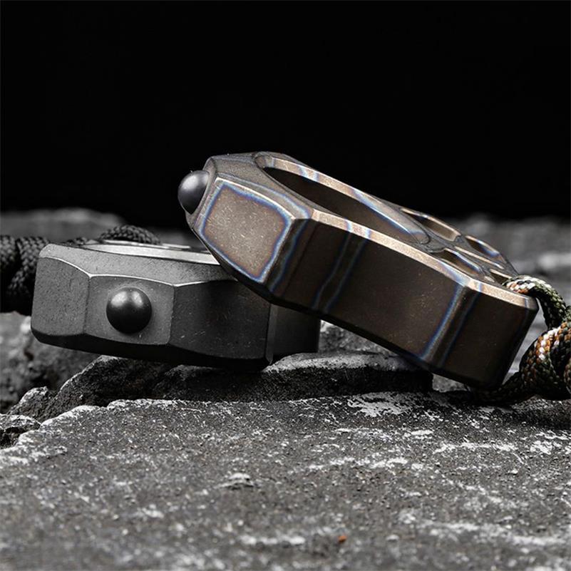 Hand-Forged Titanium EDC Backpack Tool with Single Hole Feature