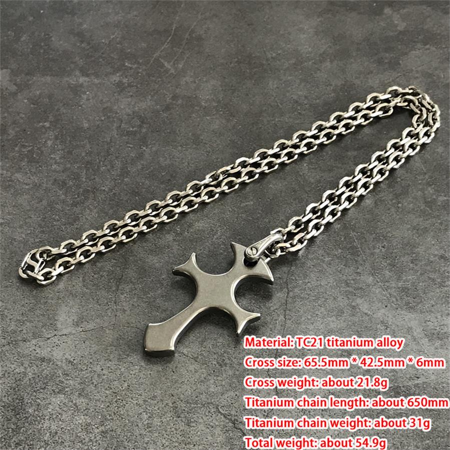 Cross Pattern Titanium Pendant Tool for Outdoor Carry