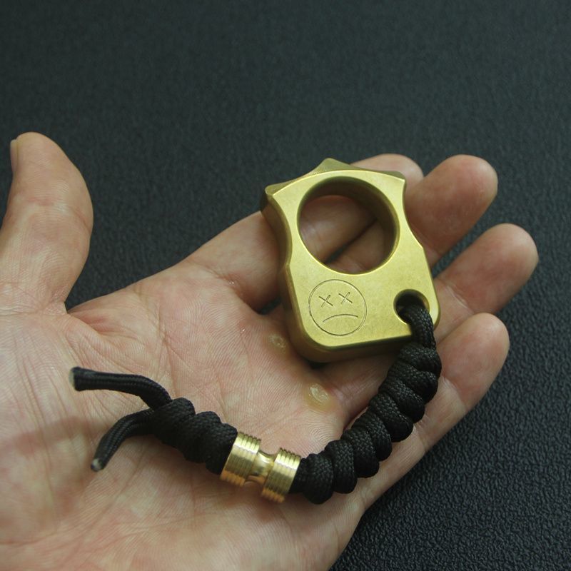 Mini Brass Outdoor Backpack Tool with Single Hole