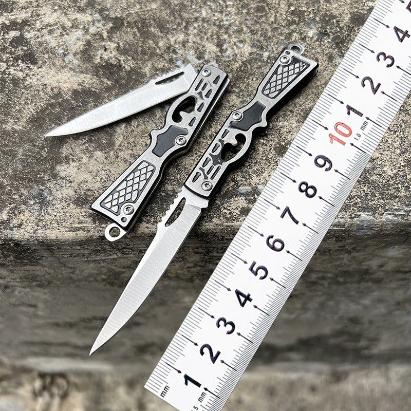 Hidden Mini Tool with Folding Pendant Keychain Design