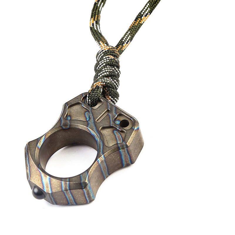Hand-Forged Titanium EDC Backpack Tool with Single Hole Feature