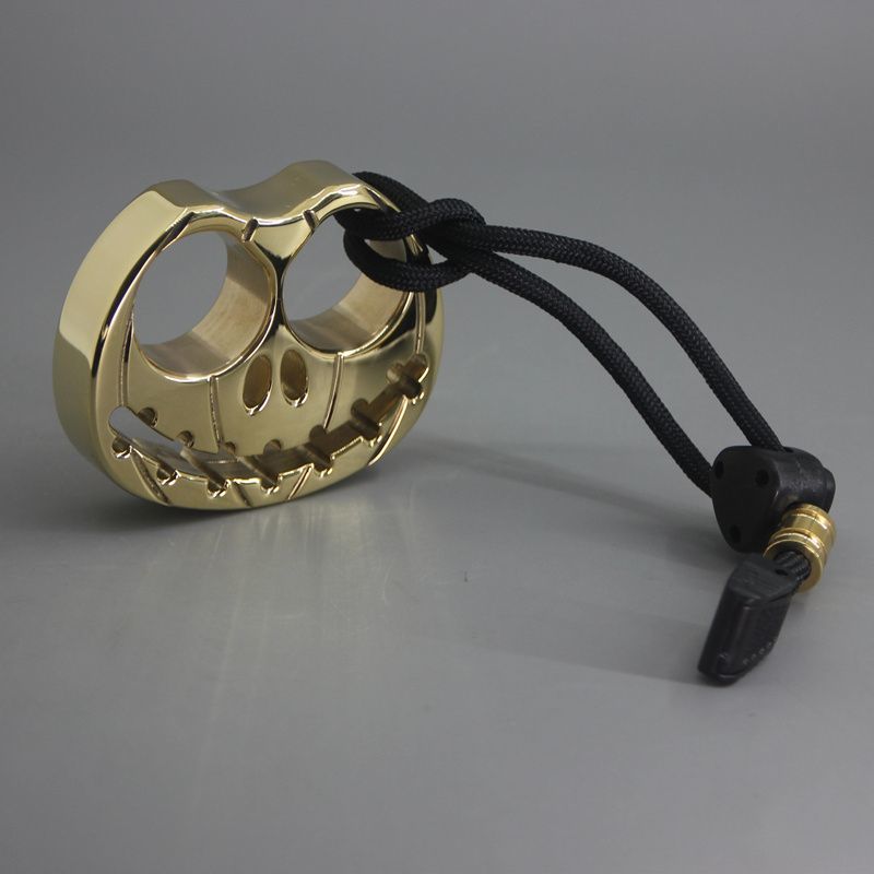 Miniature Brass Outdoor Tool with Pumpkin Design