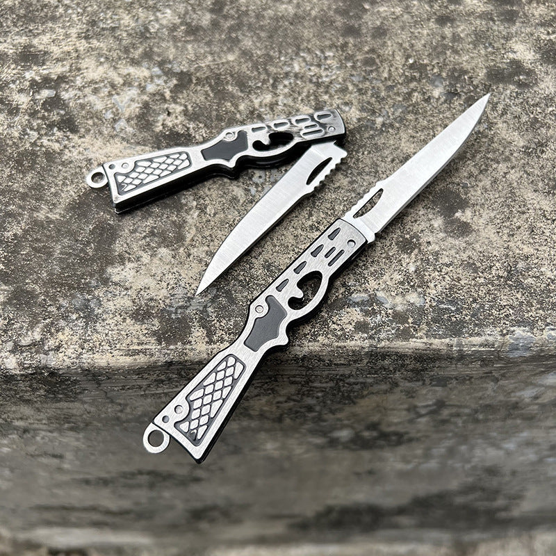 Hidden Mini Tool with Folding Pendant Keychain Design