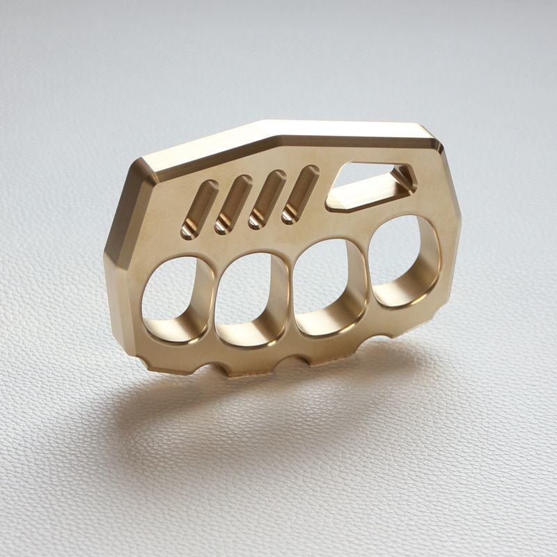 Durable Outdoor Brass Tool with Thick Four-Hole Design