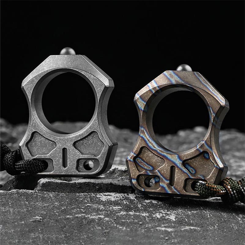 Hand-Forged Titanium EDC Backpack Tool with Single Hole Feature