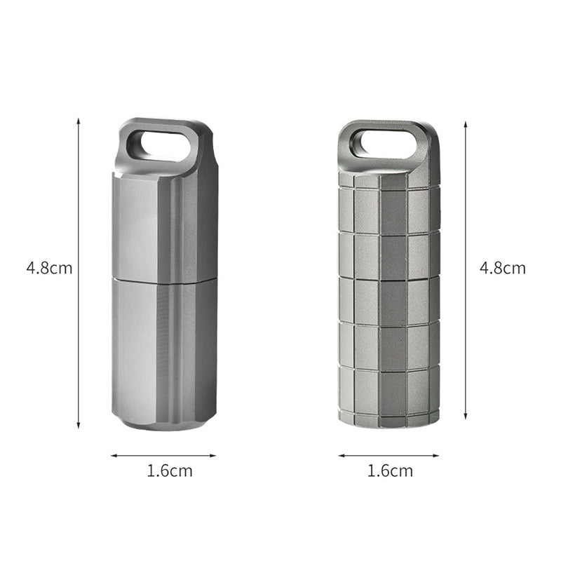 Titanium Keychain Box Featuring Waterproof Sealed Construction