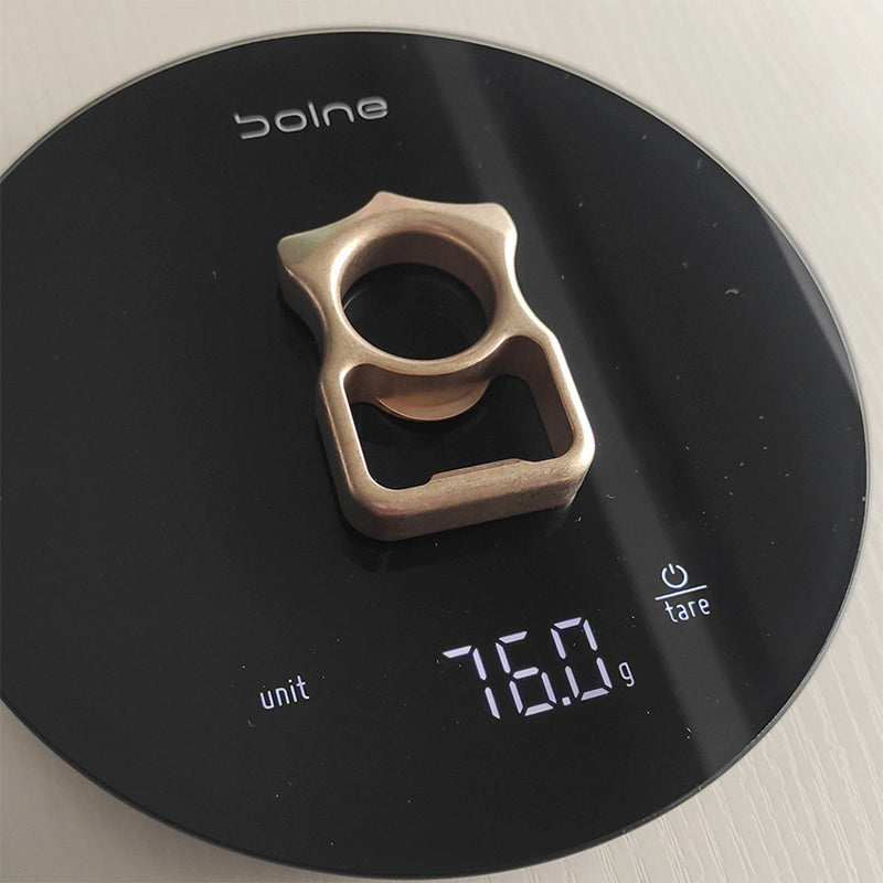 Portable Brass-Iron Bottle Opener for Outdoor EDC Use