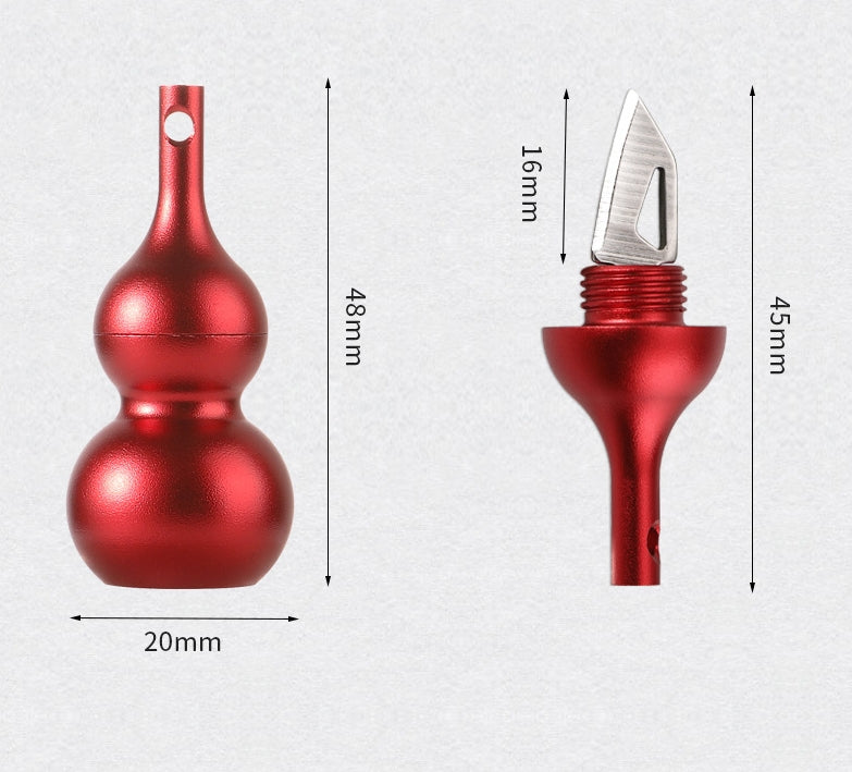 Innovative Small Gourd Portable Keychain Pendant Decorative EDC Tool