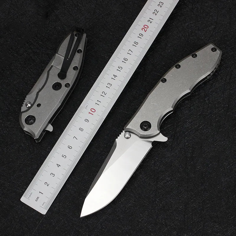 Outdoor Folding Pocket Tools with Titanium Alloy 0562CF 0562TI Design