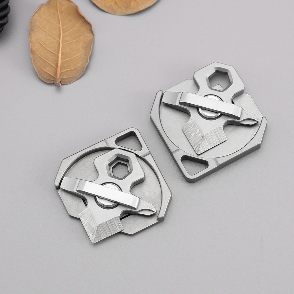 Small Titanium Alloy Multipurpose Keychain and Outdoor Backpack EDC Tool