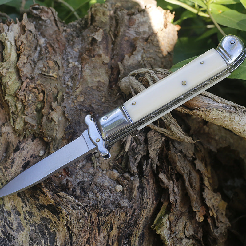 Outdoor Folding Tool with Natural Bone Handle